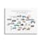 Stupell Industries Kids Educational Transportation Alphabet Canvas Wall Art
